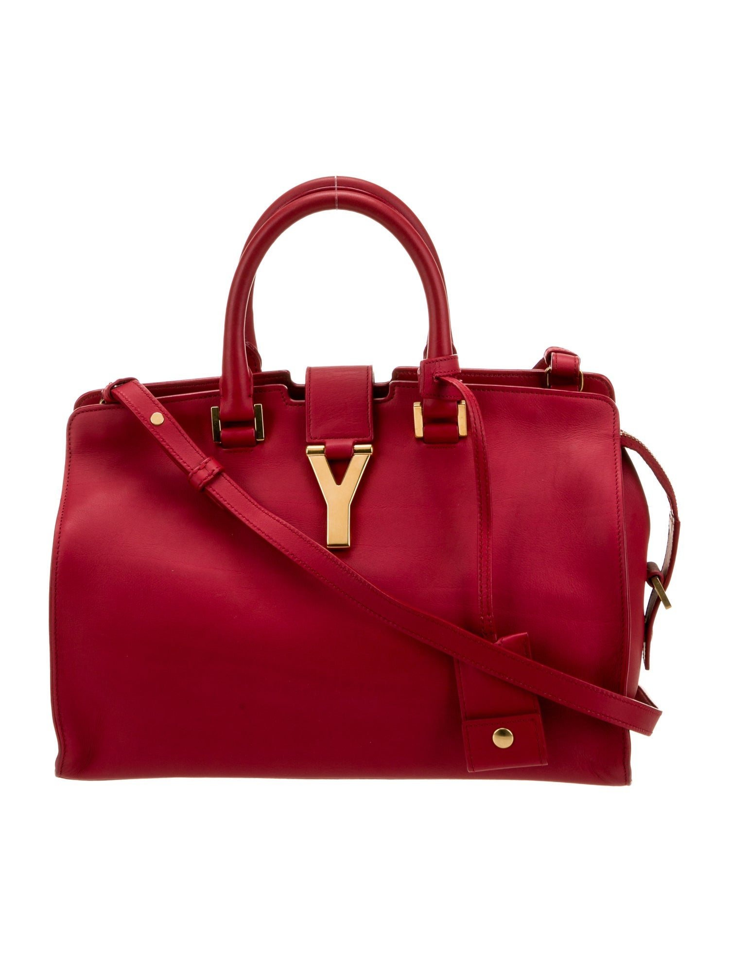 Saint Laurent Leather Y Cabas Small