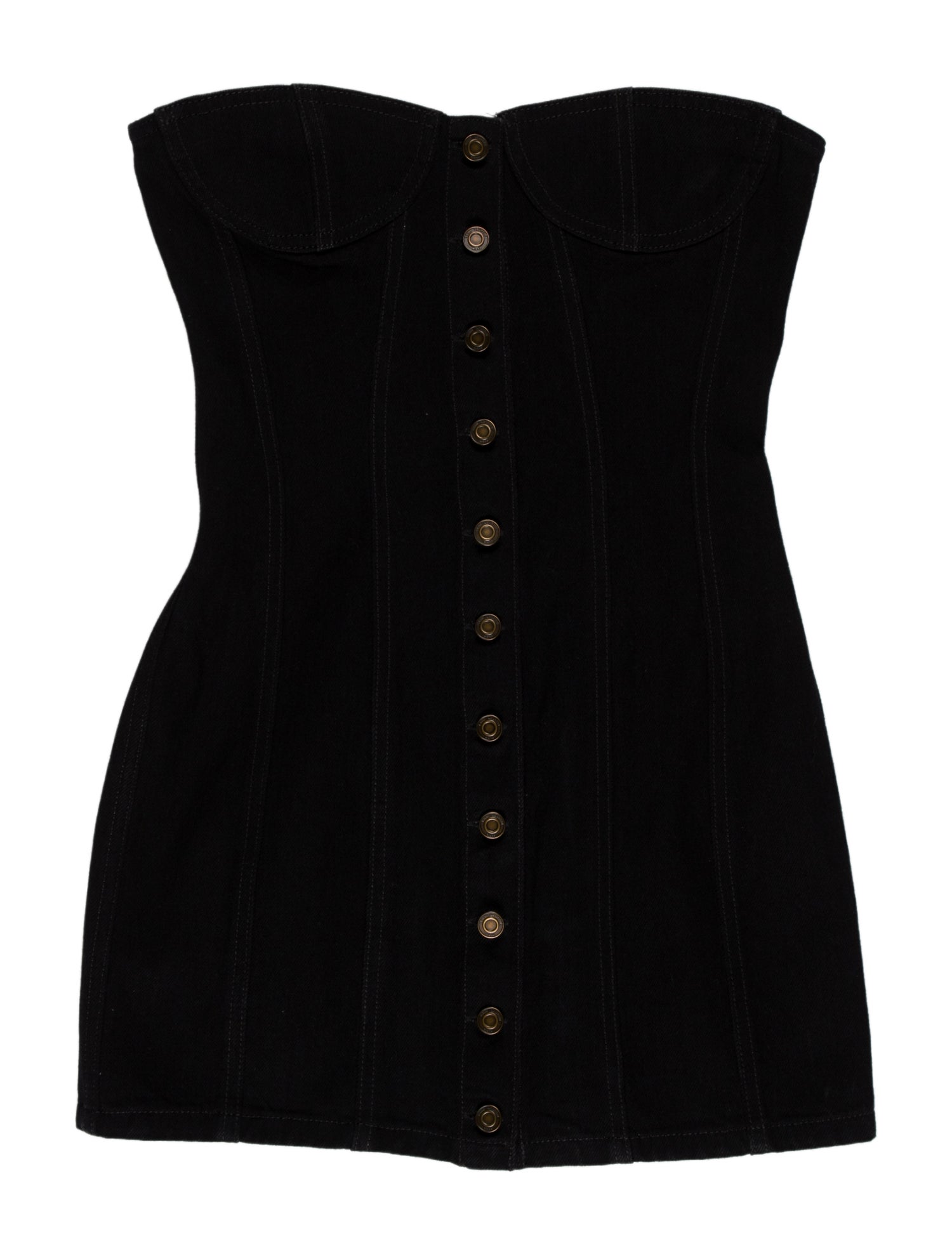 Saint Laurent Strapless Mini Dress