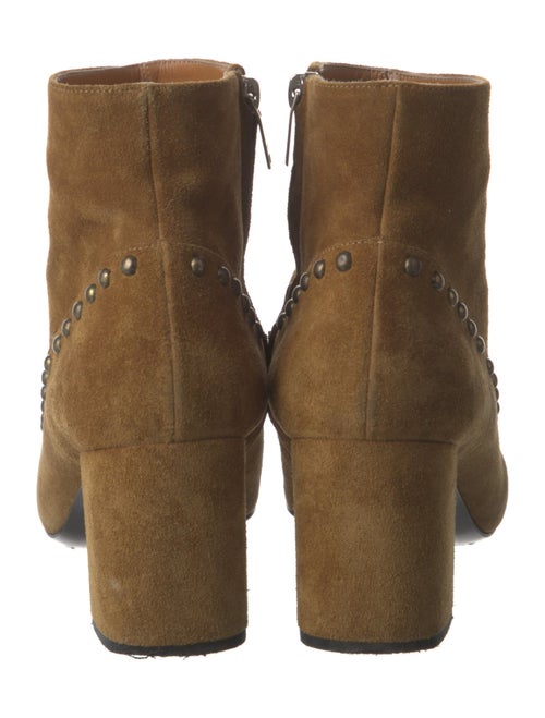 Saint Laurent Suede Studded Accents Boots