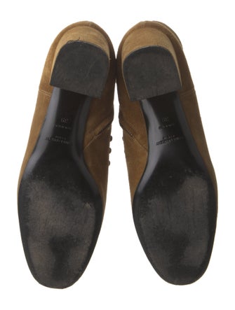 Saint Laurent Suede Studded Accents Boots