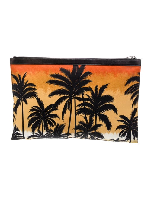Saint Laurent Canvas Palm Document Holder