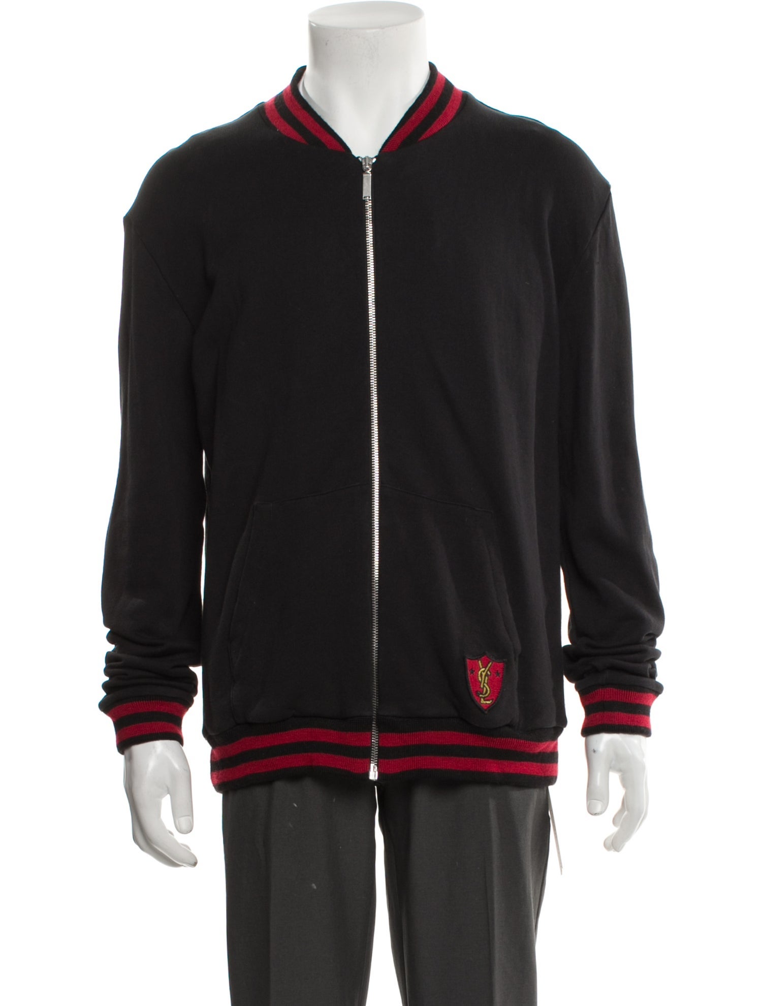 Saint Laurent 2017 Striped Bomber Jacket