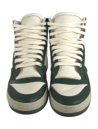Saint Laurent Leather Colorblock Pattern Sneakers