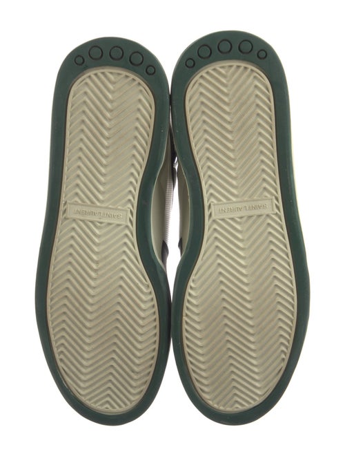 Saint Laurent Leather Colorblock Pattern Sneakers