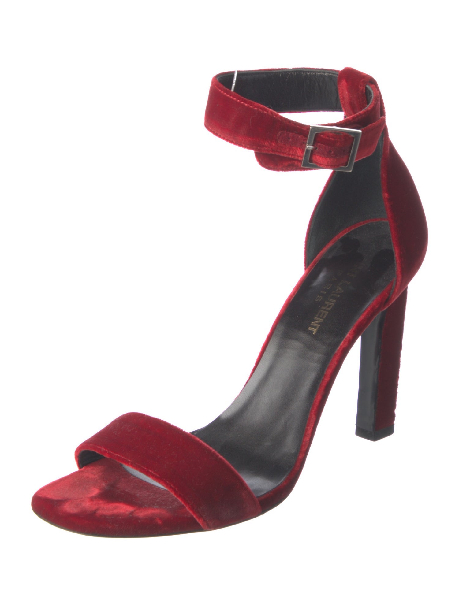 Saint Laurent Velvet Sandals