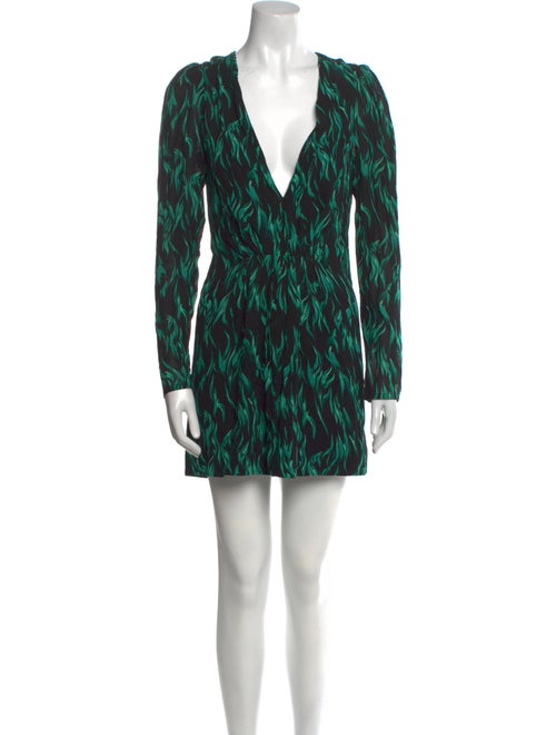 Saint Laurent Printed Mini Dress