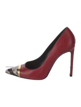 Saint Laurent Leather Studded Accents Pumps