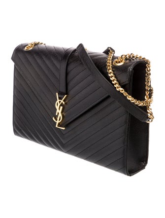 Saint Laurent Leather Envelope Large