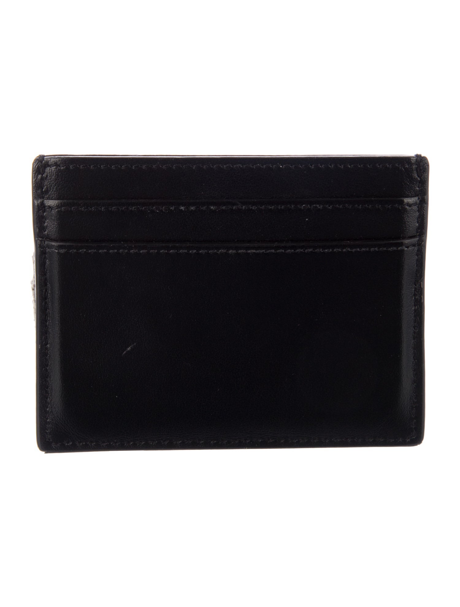 Saint Laurent Leather Graphic Print Card Holder