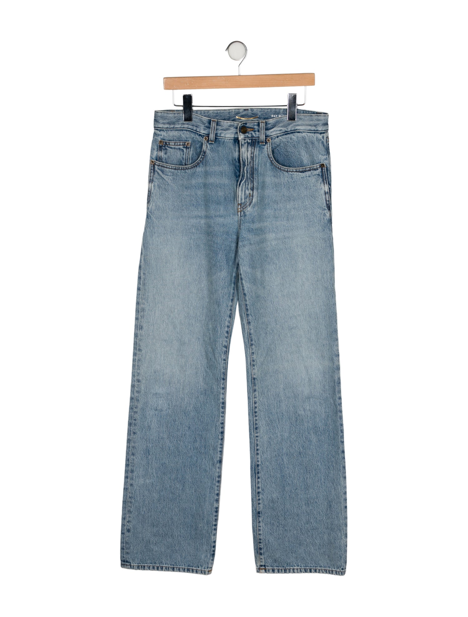 Saint Laurent High-Rise Wide Leg Jeans