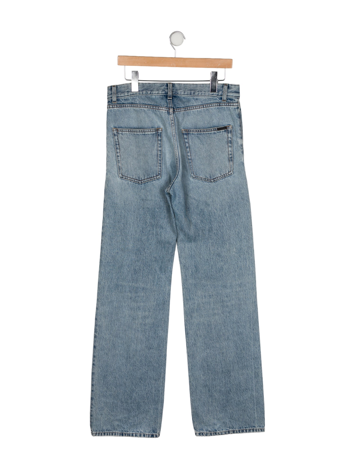 Saint Laurent High-Rise Wide Leg Jeans