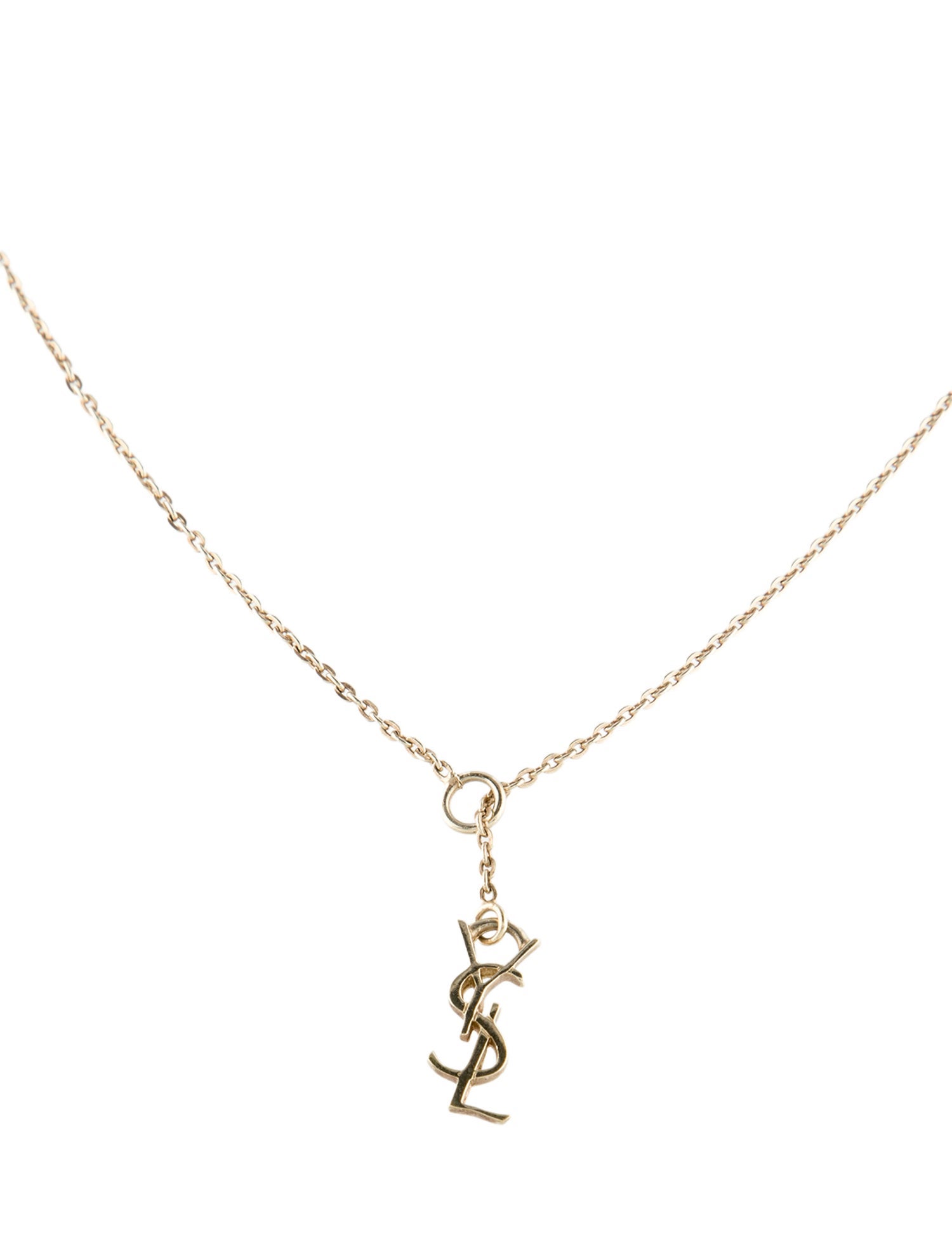 Saint Laurent YSL Pendant Necklace