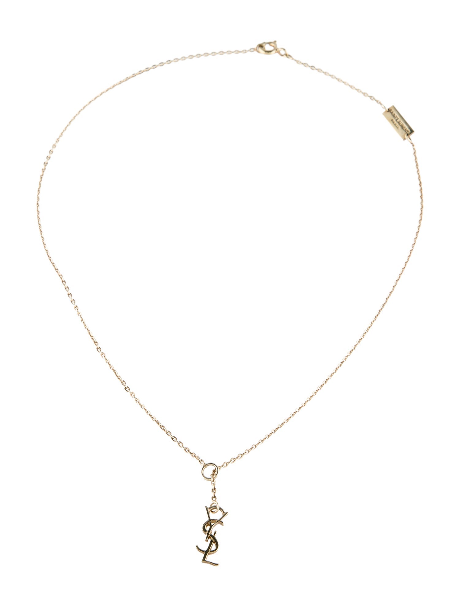 Saint Laurent YSL Pendant Necklace