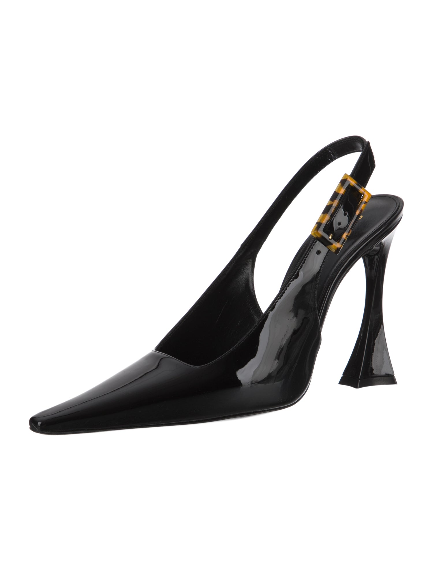Saint Laurent Patent Leather Slingback Pumps