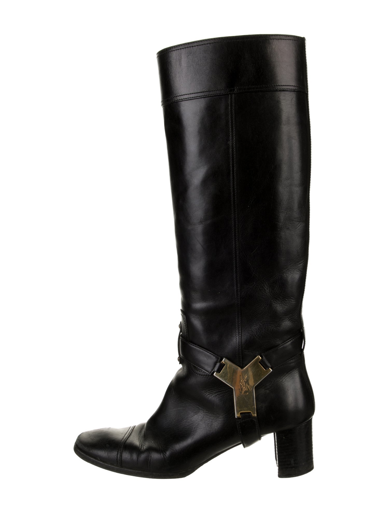 Yves Saint Laurent Vintage Leather Riding Boots