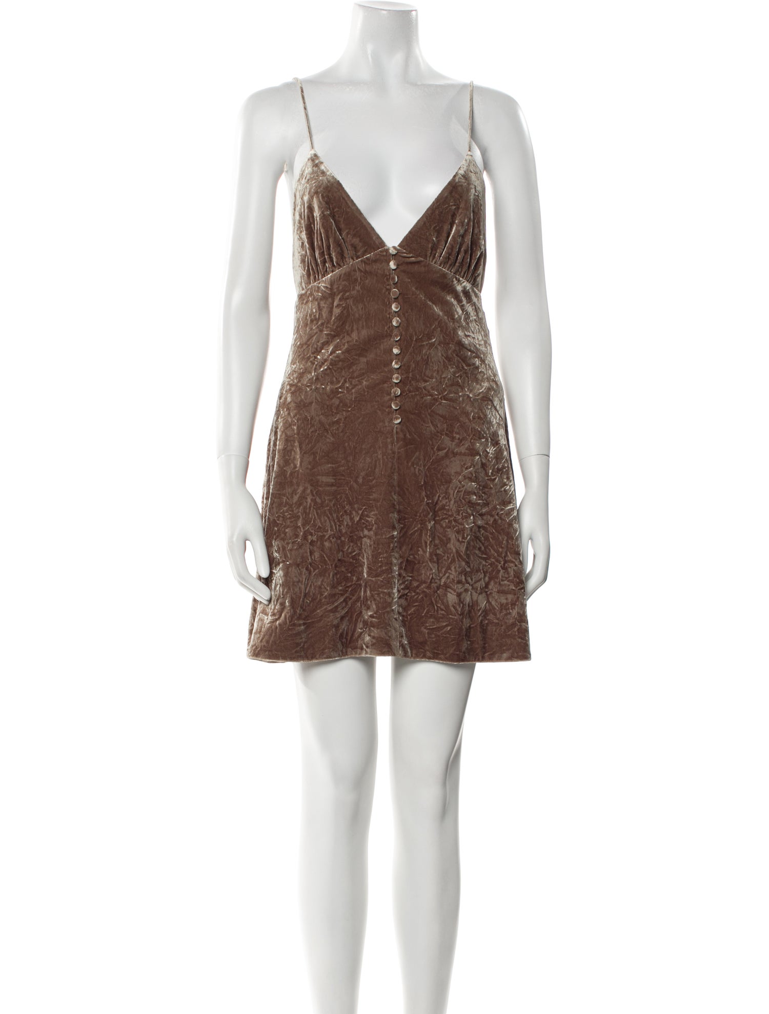 Saint Laurent Velvet Mini Dress