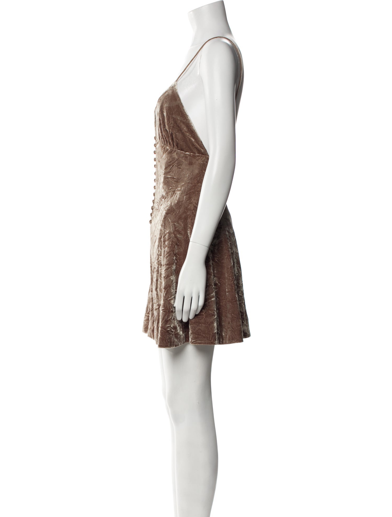 Saint Laurent Velvet Mini Dress