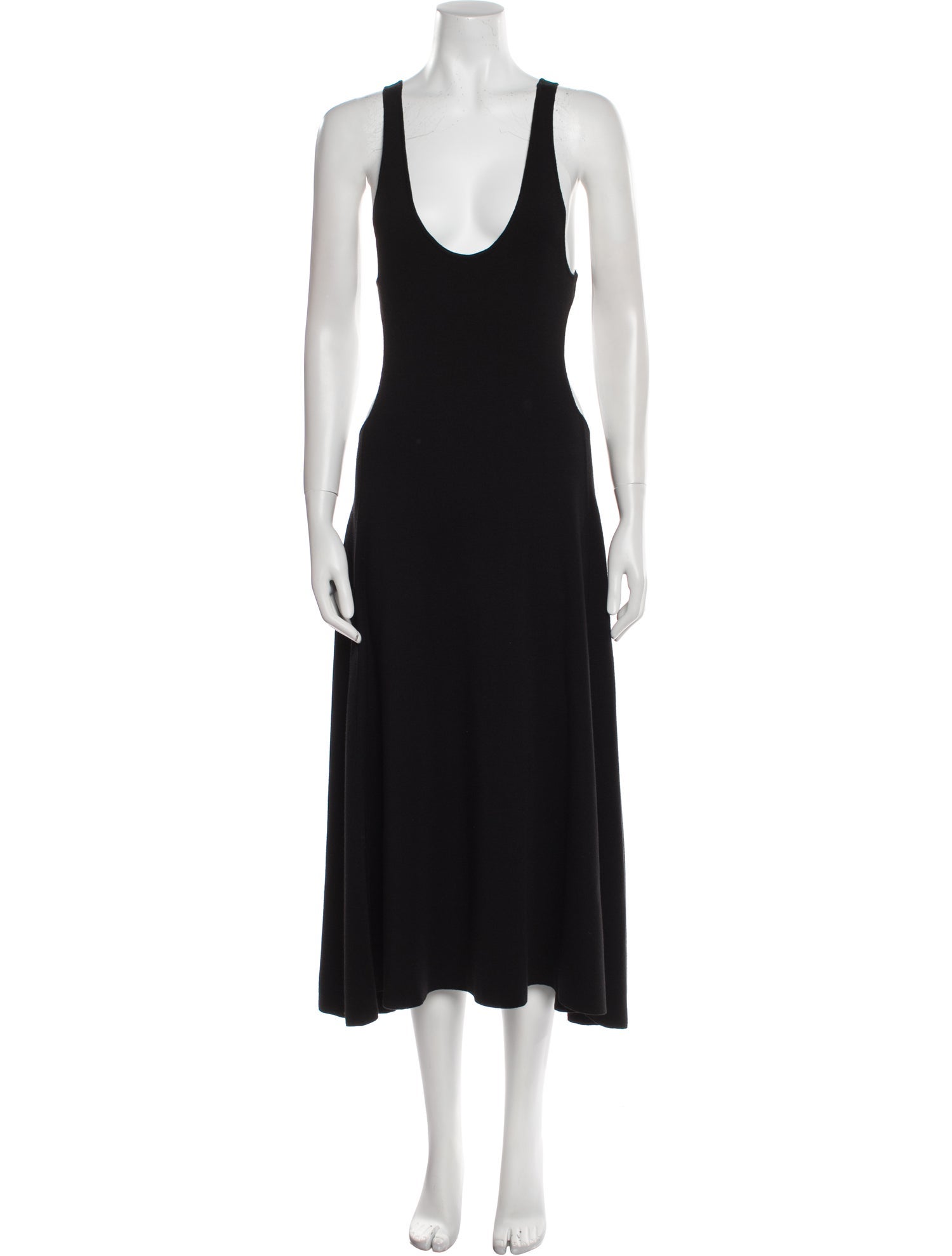 Saint Laurent Wool Midi Length Dress