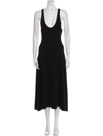 Saint Laurent Wool Midi Length Dress
