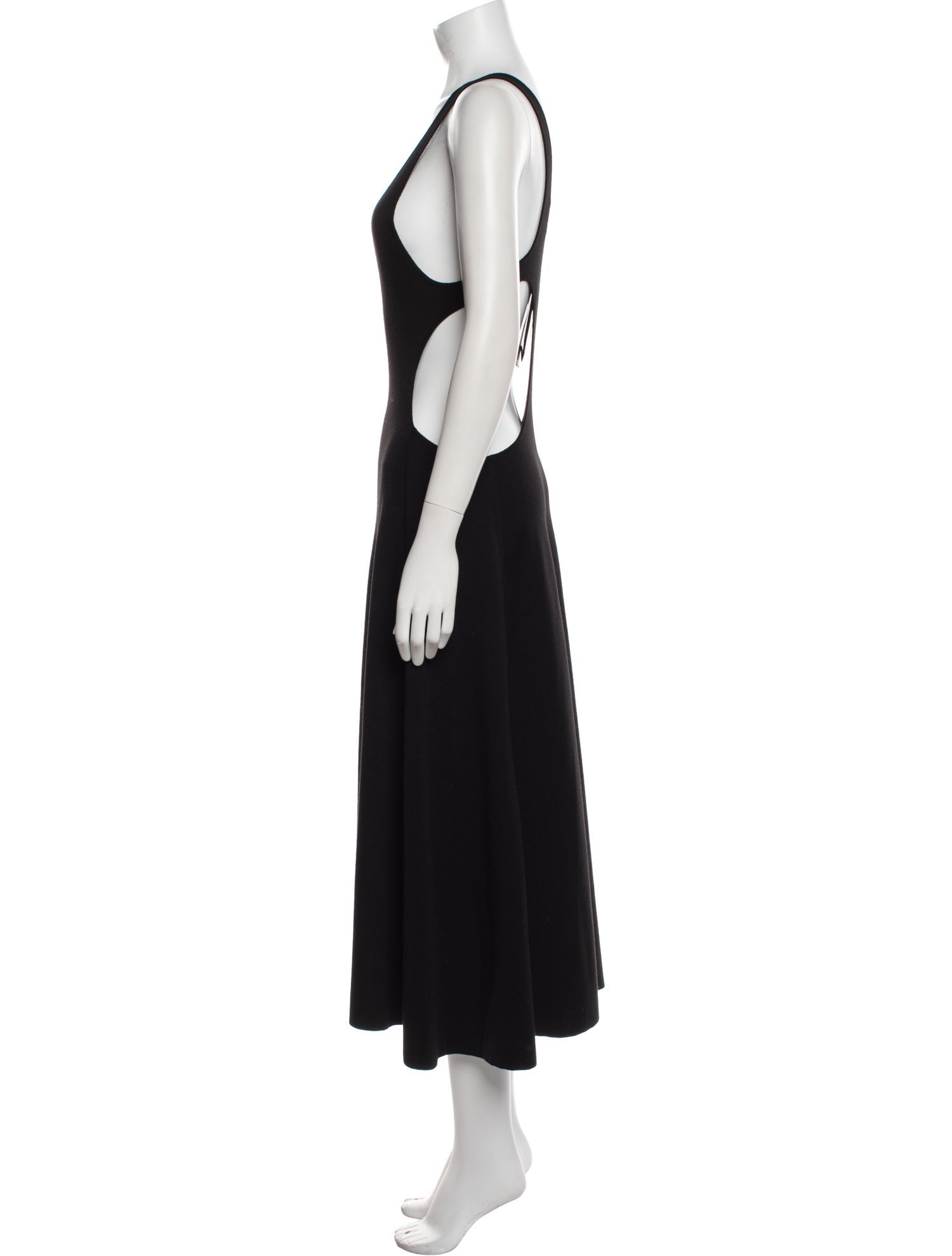 Saint Laurent Wool Midi Length Dress