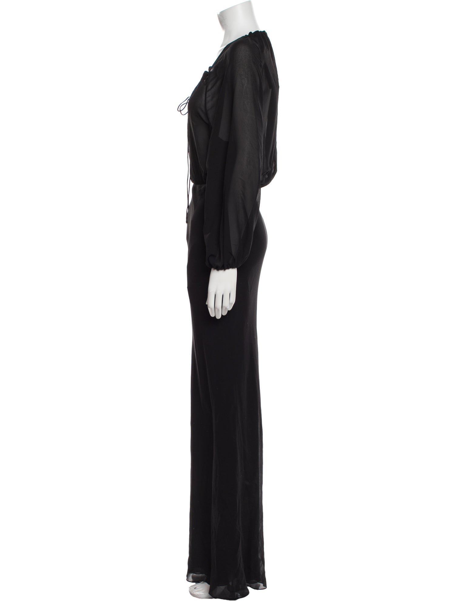 Saint Laurent Silk Long Dress