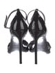 Saint Laurent Patent Leather Bow Accents Sandals