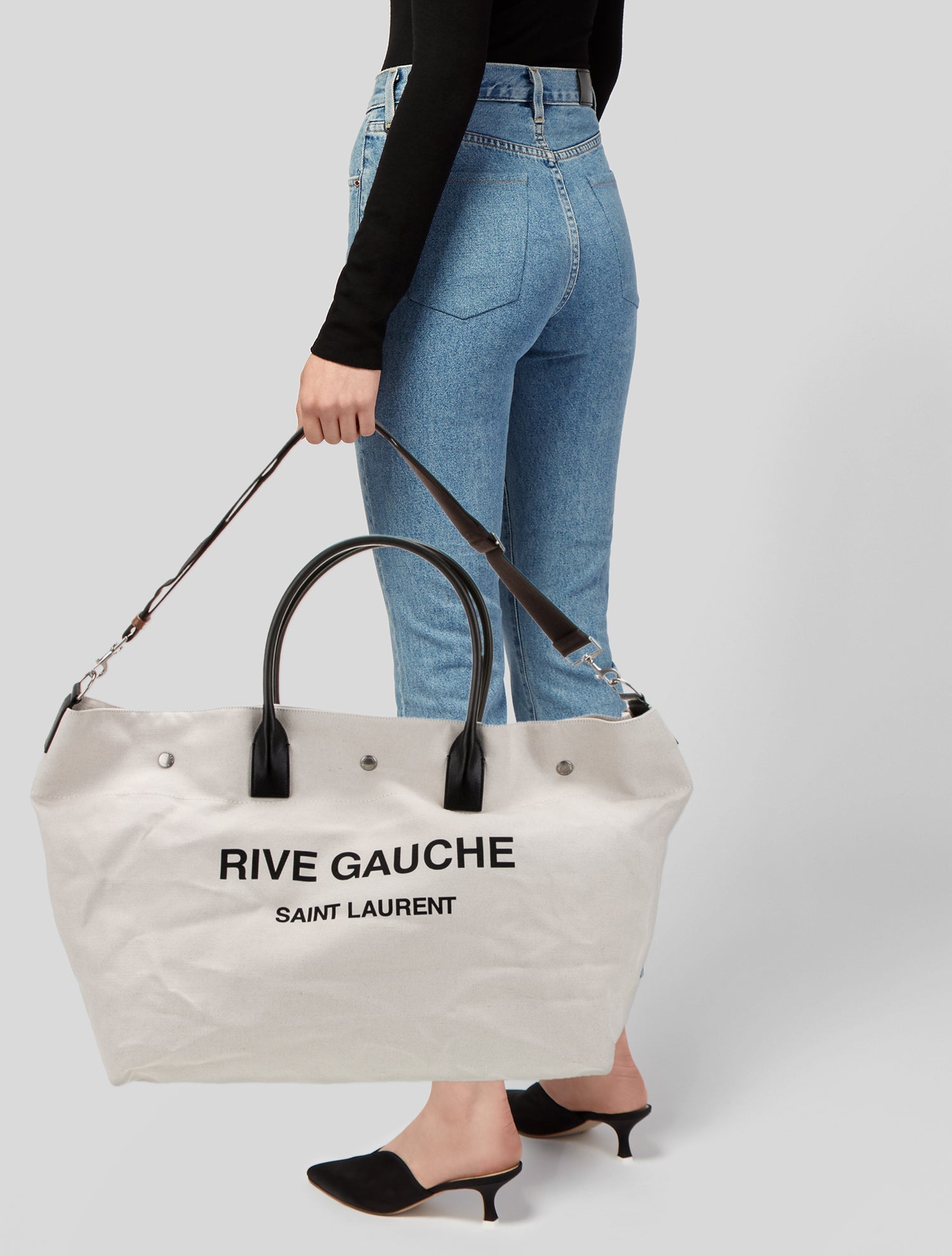 Saint Laurent Canvas Maxi Cabas