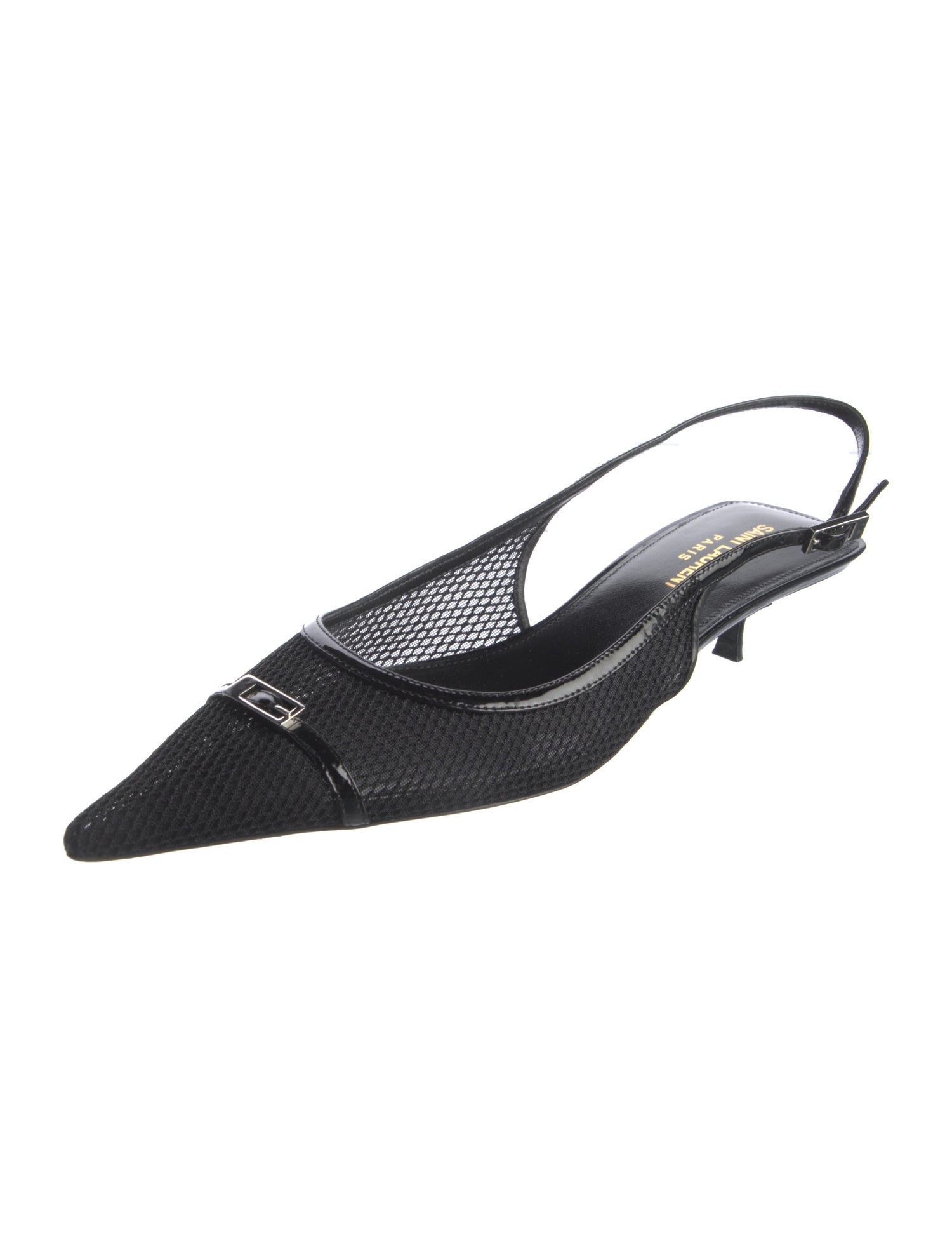 Saint Laurent Mesh Slingback Pumps