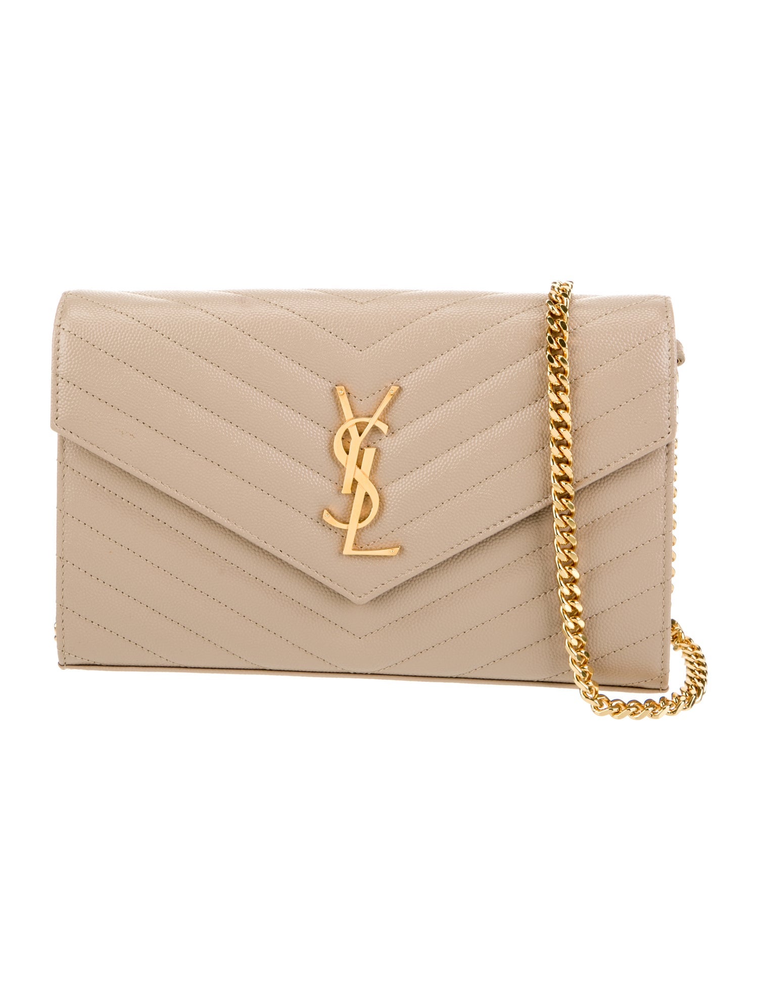 Saint Laurent Leather Cassandre 2022