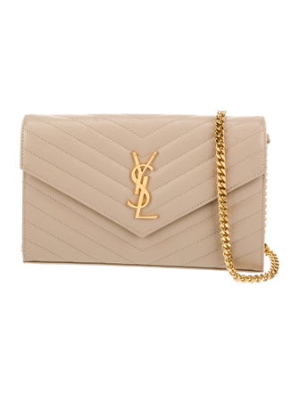 Saint Laurent Leather Cassandre 2022