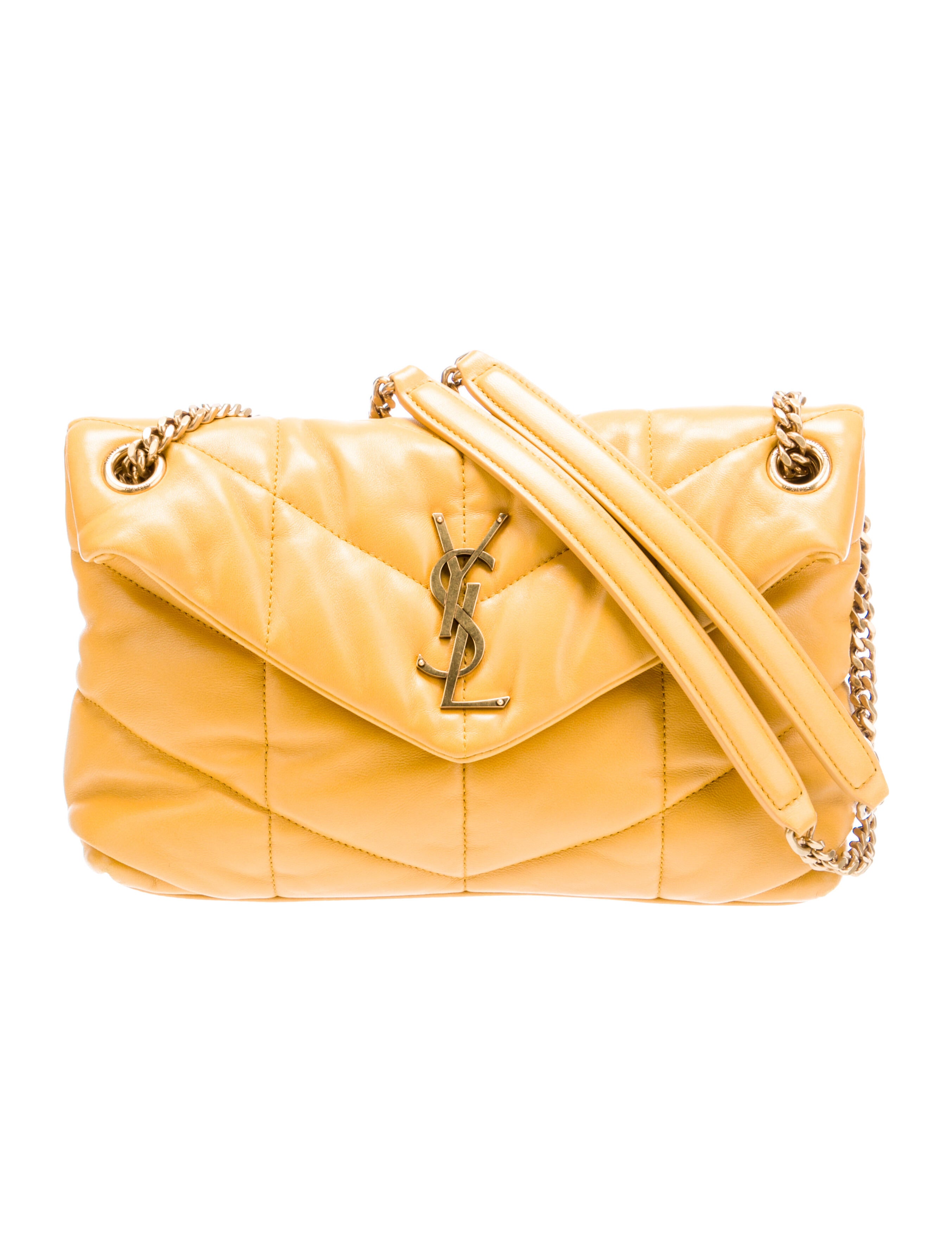 Saint Laurent Leather Puffer Small