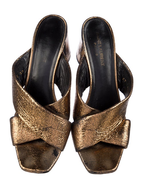 Saint Laurent Leather Mules