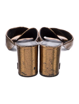 Saint Laurent Leather Mules