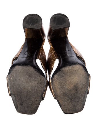 Saint Laurent Leather Mules