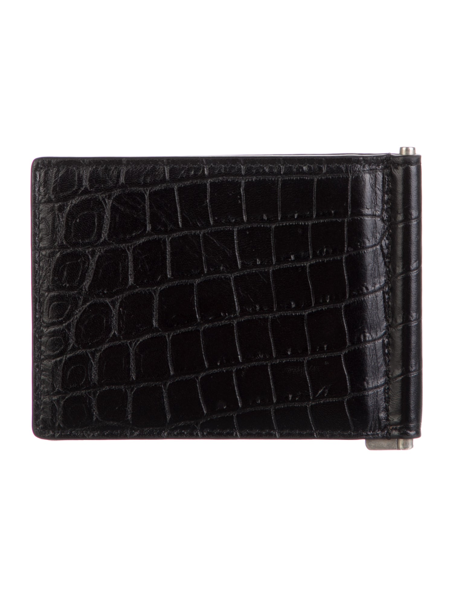 Saint Laurent Embossed Leather Bifold Wallet