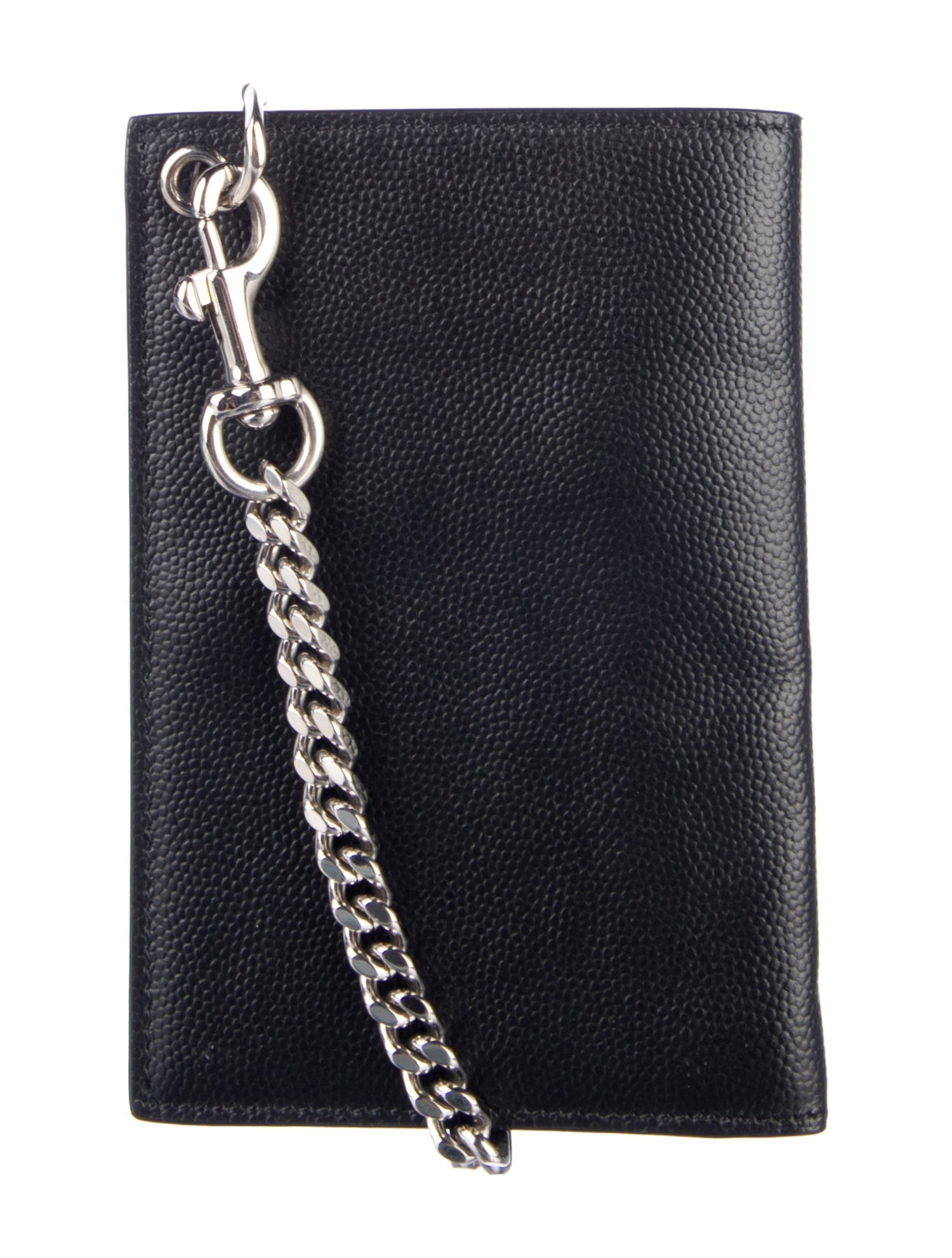 Saint Laurent Leather Graphic Print Bifold Wallet