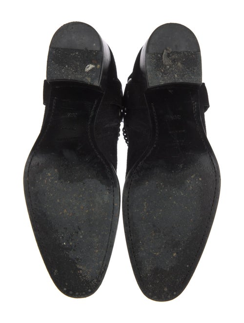 Saint Laurent Suede Chain-Link Accents Boots
