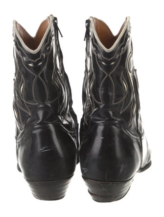 Saint Laurent Leather Western Boots