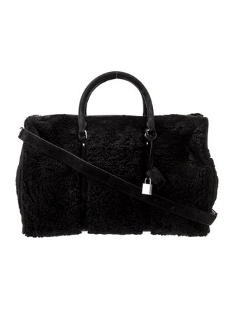 Saint Laurent Shearling Le Monogramme 48h Duffle Bag 2023