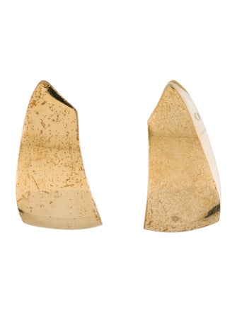 Saint Laurent Comet Sculpted Clip-On Drop Earrings