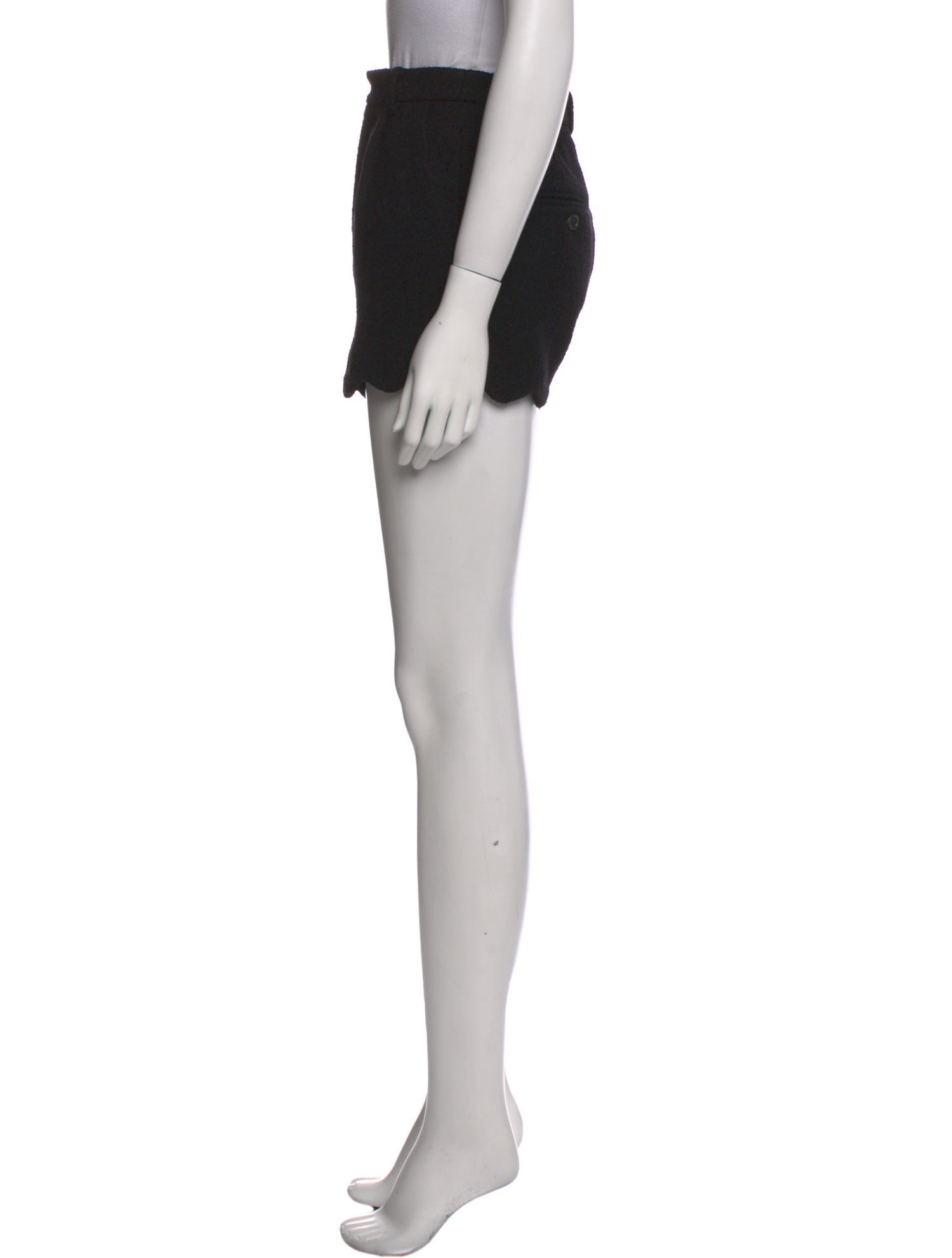 Saint Laurent Wool Mini Shorts