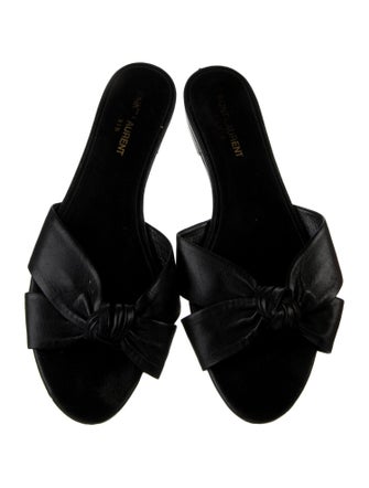 Saint Laurent Leather Slides