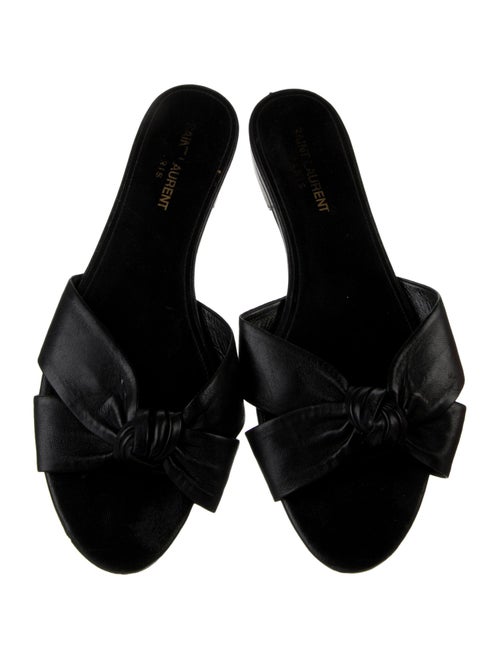 Saint Laurent Leather Slides