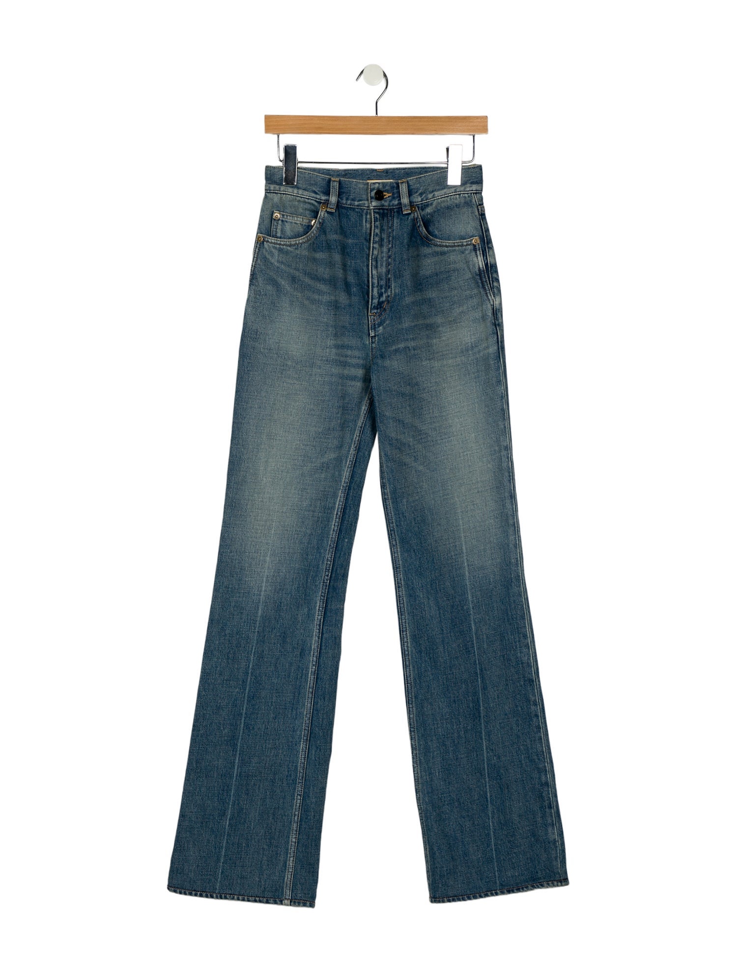 Saint Laurent 2024 Wide Leg Jeans