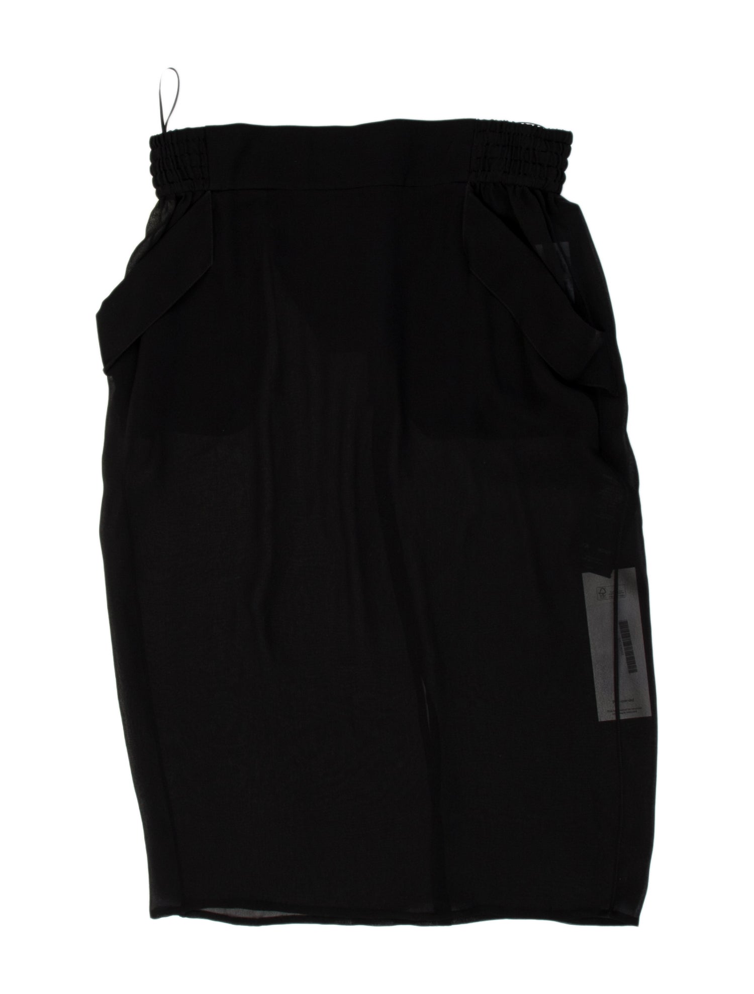 Saint Laurent Silk Knee-Length Skirt w/ Tags