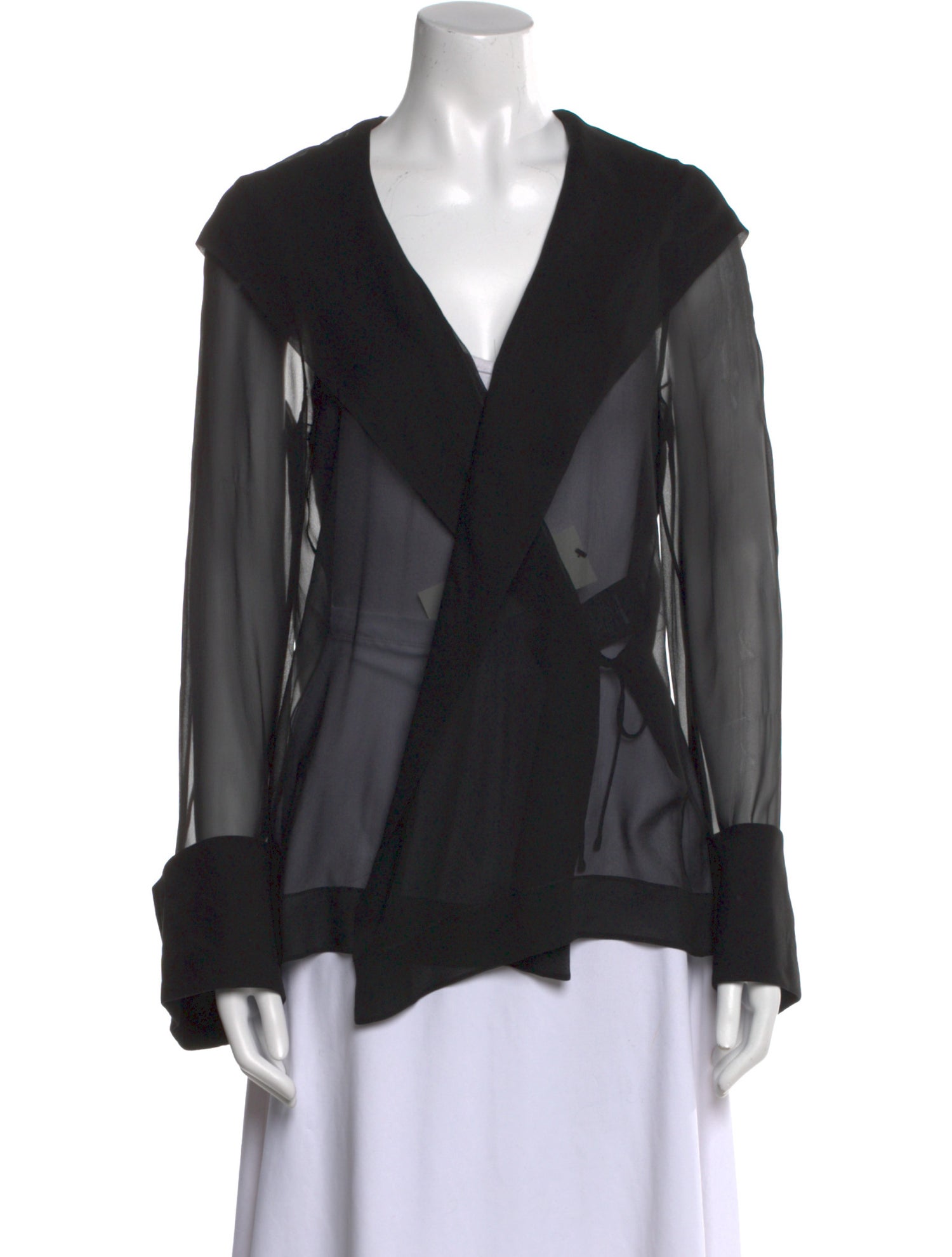 Saint Laurent Silk V-Neck Blouse