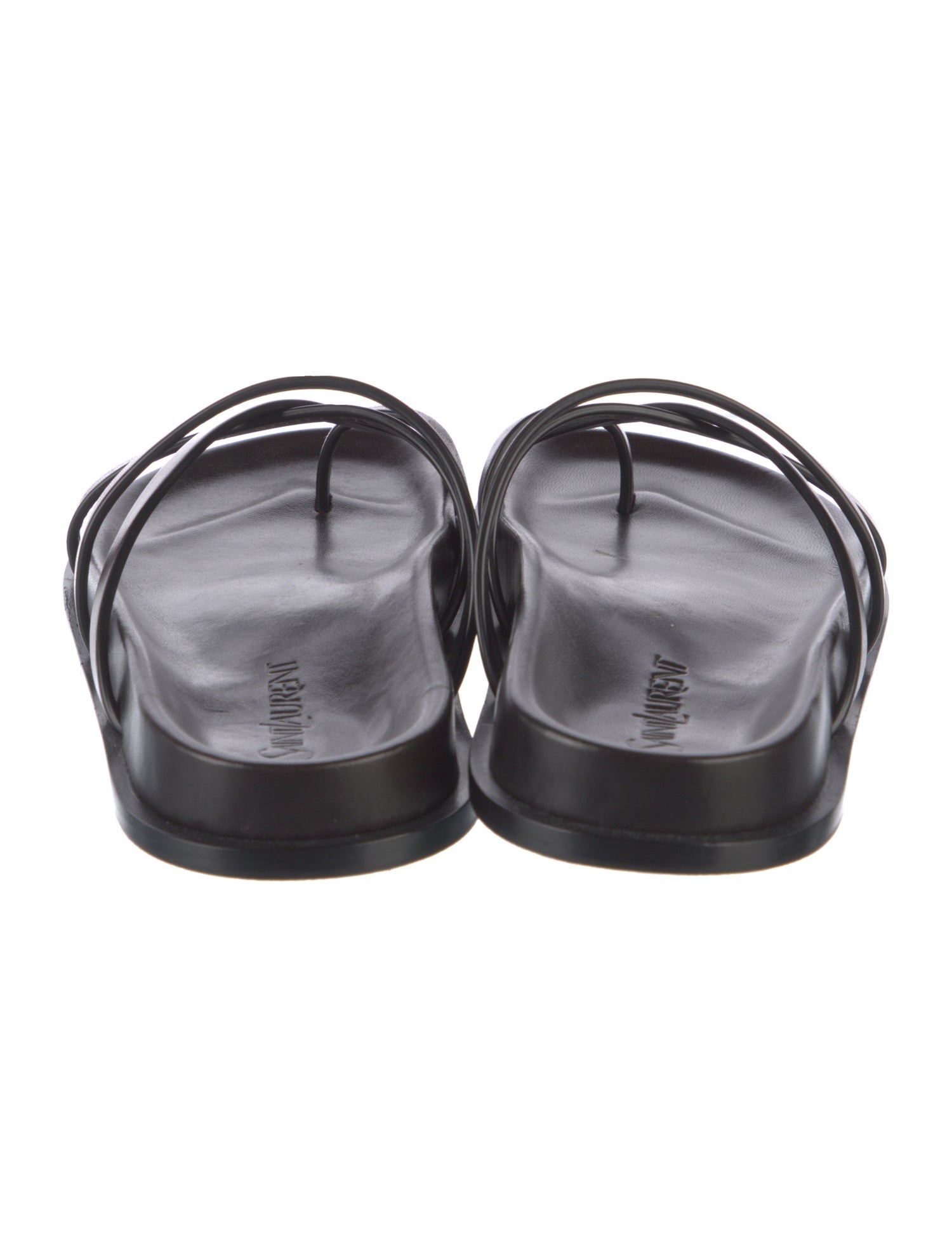 Saint Laurent Leather Slides