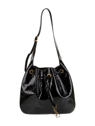 Saint Laurent Patent Leather Embossed Paris VII Medium 2022