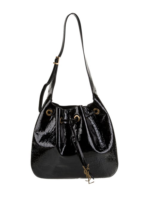 Saint Laurent Patent Leather Embossed Paris VII Medium 2022