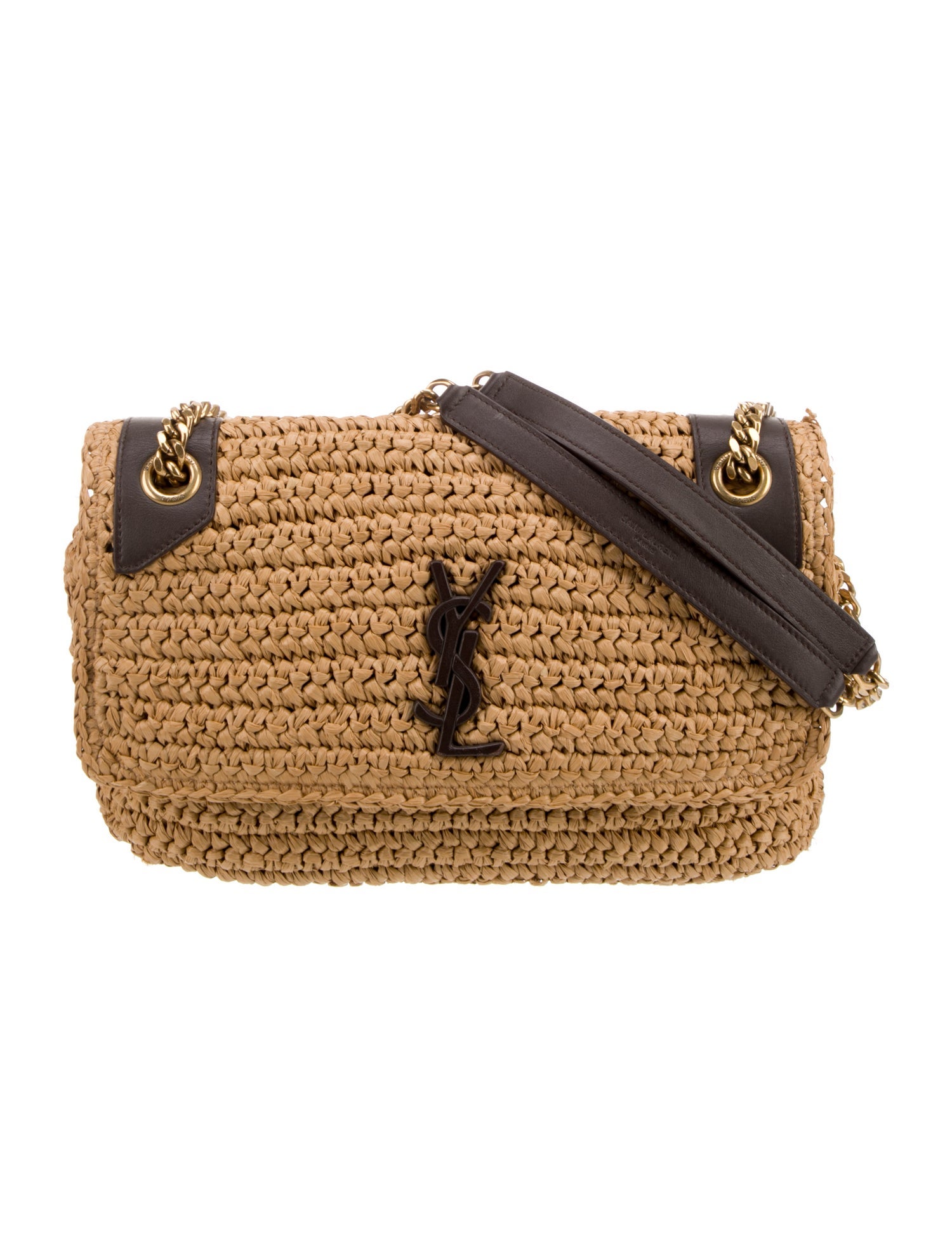 Saint Laurent Raffia Niki Medium